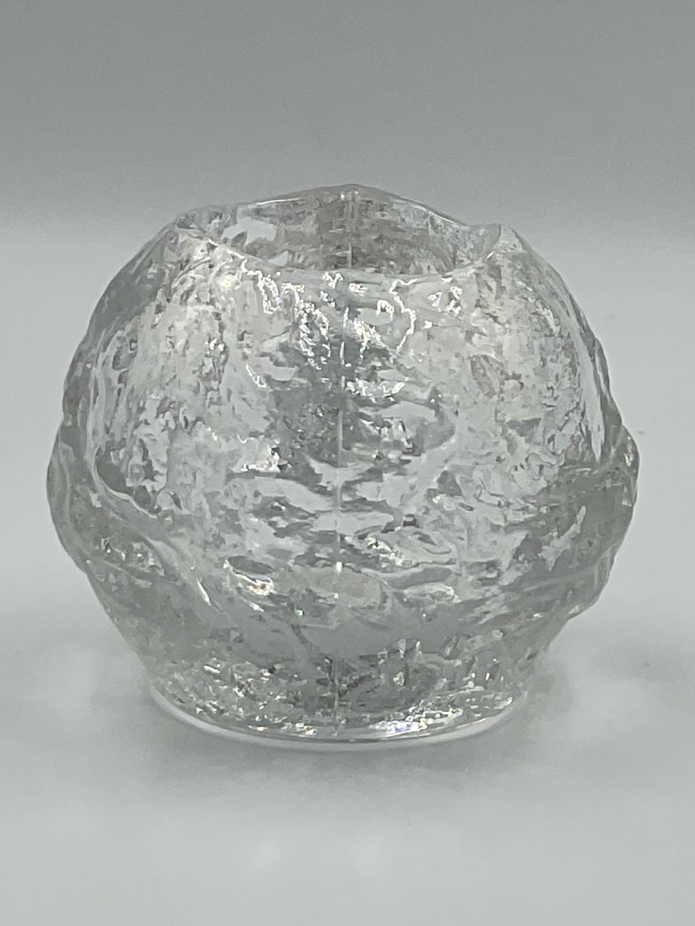 Vintage Kosta Boda Large “Snowball" Votive Candle Holder Sweden